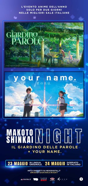 MAKOTO SHINKAI NIGHT (IL GIARDINO DELLE PAROLE + YOUR NAME.)